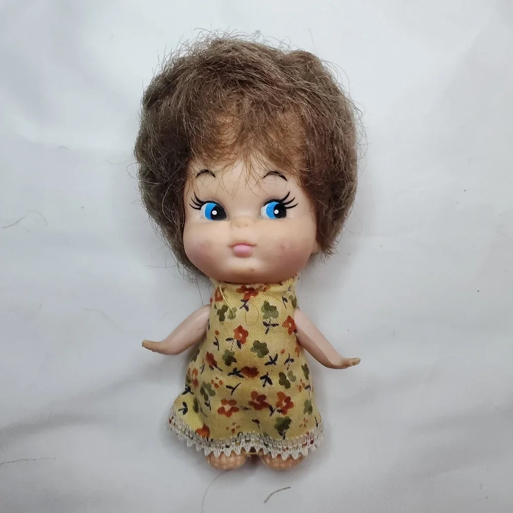 Vintage 1960s Sweet Suzie Doll Brunette‎ Dress Plastic Big Head